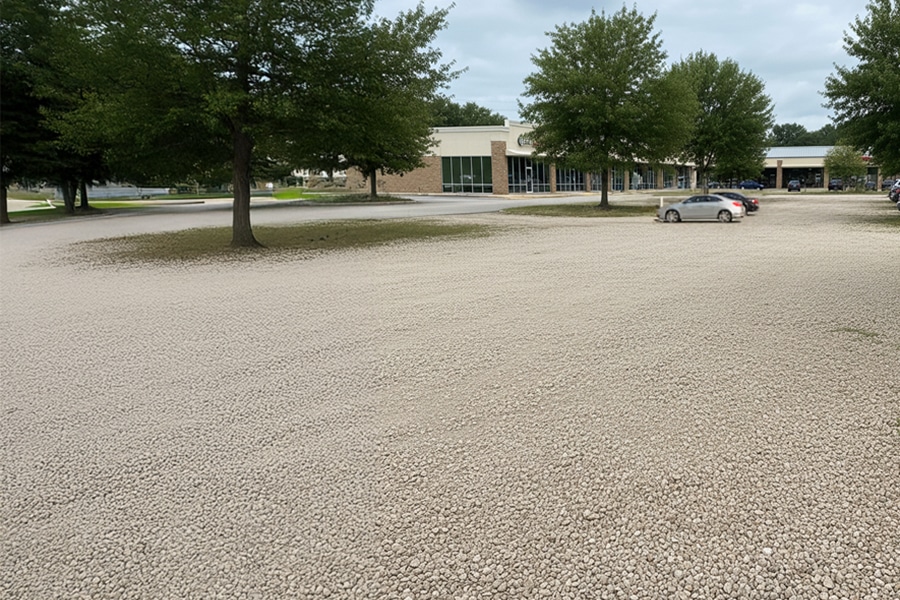 gravel parking lot design