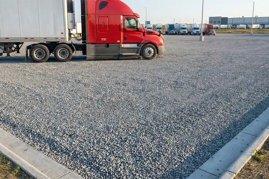 truck parking lot design