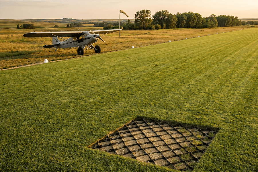airplane runway grid