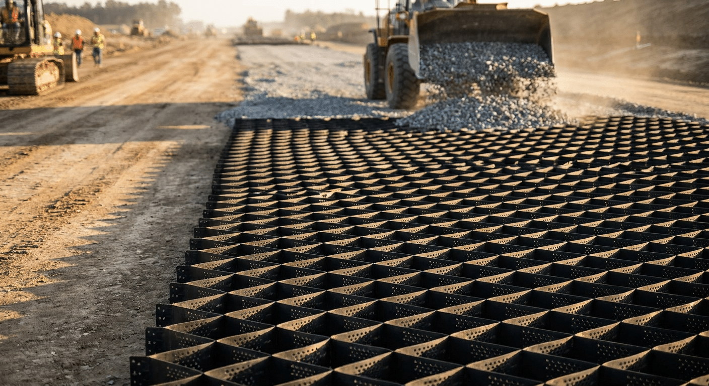 geosynthetic reinforced unpaved roads